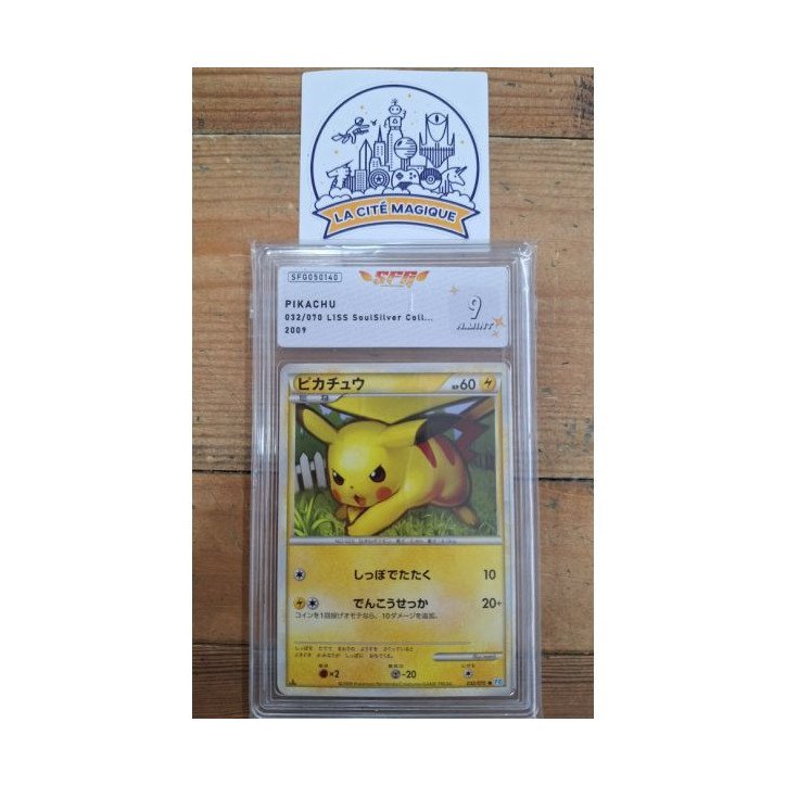 Pokémon - Carte à l'unité -  Pikachu Jap (032/070) grade 9 S.F.G.