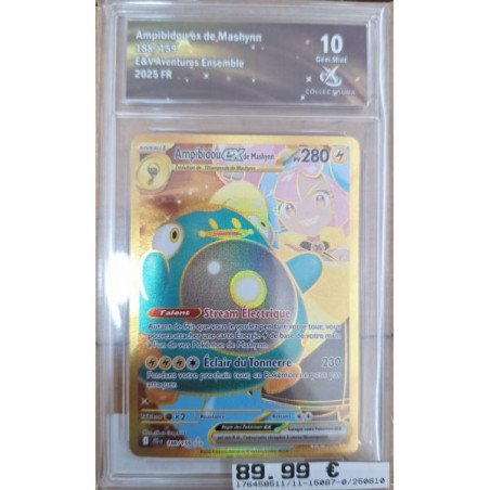 Pokémon - Carte à l'unité - Ampibidou ex de Mashynn (188/159) Grade 10 Collect Aura