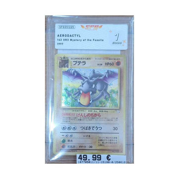Pokémon - Carte à l'unité - Aerodactyl (142 OR3 ) gradée 7 S.F.G.