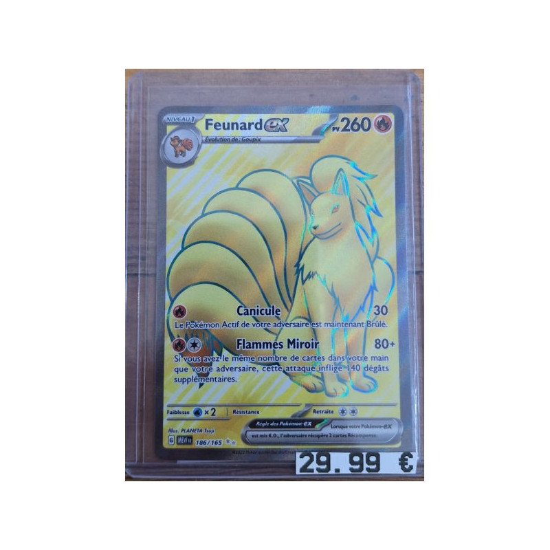 Pokémon - Carte à l'unité - Feunard ex (186/165)