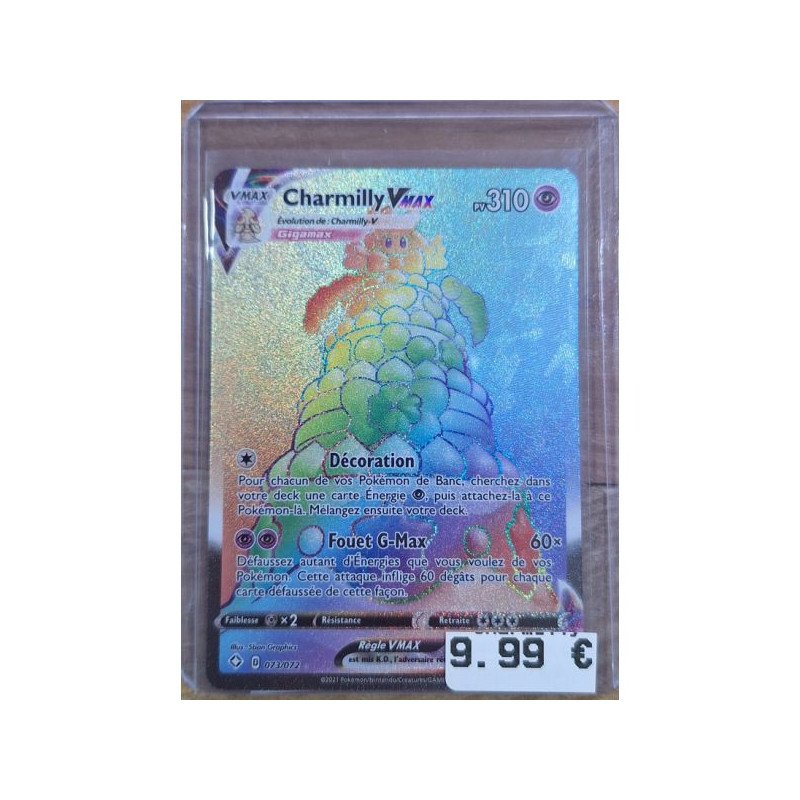 Pokémon - Carte à l'unité - Charmilly Vmax - Rainbow ( ) N.M.