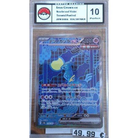 Pokèmon - Carte à l'unité - Iron crown ex Jap (214/187) Grade 10 Akastu Grading