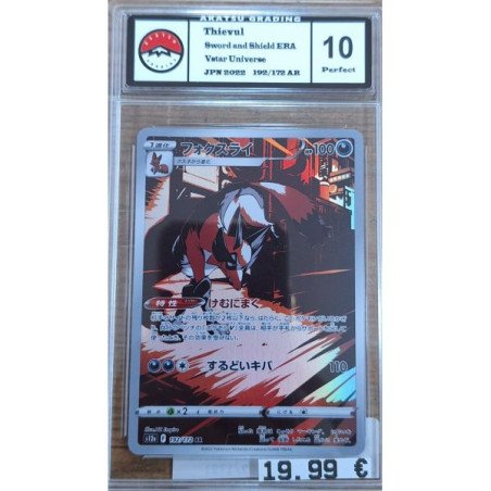 Pokémon - Carte a l'unité - Thievul Japonaise (192.172) - Grade 10 Akatsu Grading