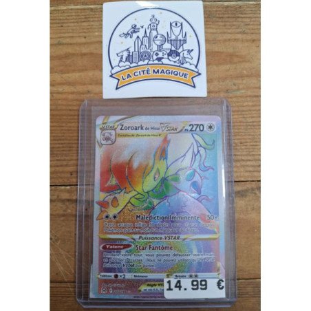 Pokémon - Carte à l'unité - Zoroark de Hisui Vstar (203/196) N.M.