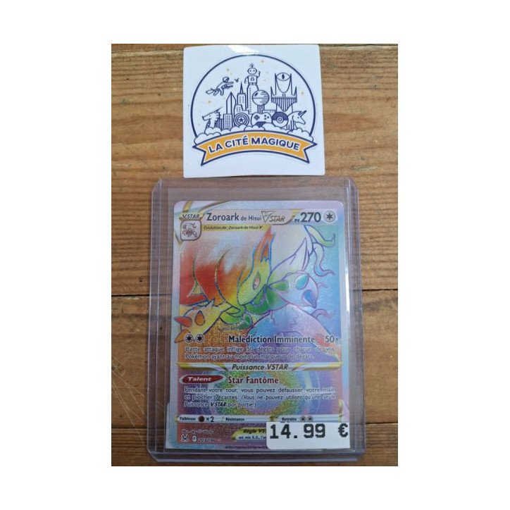 Pokémon - Carte à l'unité - Zoroark de Hisui Vstar (203/196) N.M.
