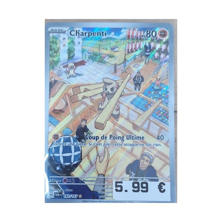 Pokémon - Carte à l'unité - Charpenti (183/167) N.M. Pokémon - Carte à l'unité - Charpenti (183/167) N.M.