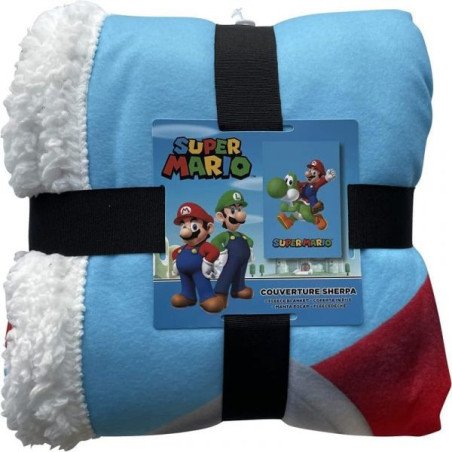 SUPER MARIO - PLAID SHERPA 100 X 150 CM - MARIO & YOSHI