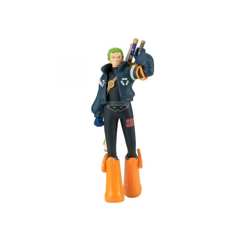ONE PIECE - FIGURINE 17CM - BANPRESTO - THE SHUKKO FIGURE - RORONOA ZORO VER. EGGHEAD