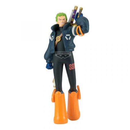 ONE PIECE - FIGURINE 17CM - BANPRESTO - THE SHUKKO FIGURE - RORONOA ZORO VER. EGGHEAD