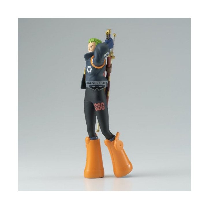 ONE PIECE - FIGURINE 17CM - BANPRESTO - THE SHUKKO FIGURE - RORONOA ZORO VER. EGGHEAD