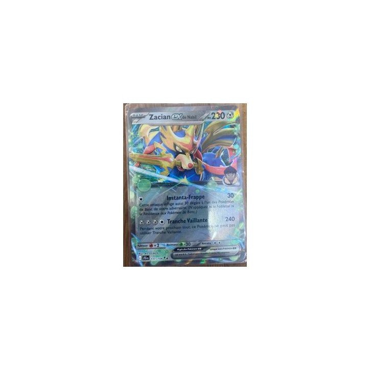 Pokémon - Carte à l'unité - Zacian ex de Nabil (111/159) Pokémon - Carte à l'unité - Zacian ex de Nabil (111/159)