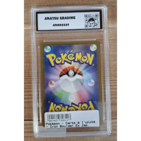 Pokémon - Carte à l'unité - Iron Boulder Ex Jap.  (055/068) grade 10 Akatsu Grading