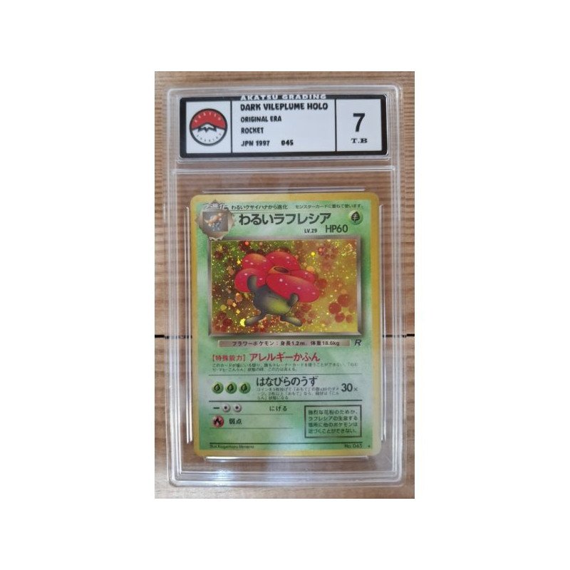 Pokémon - Dark Vileplume Holo Jap (045) - Grade 7 Akatsu