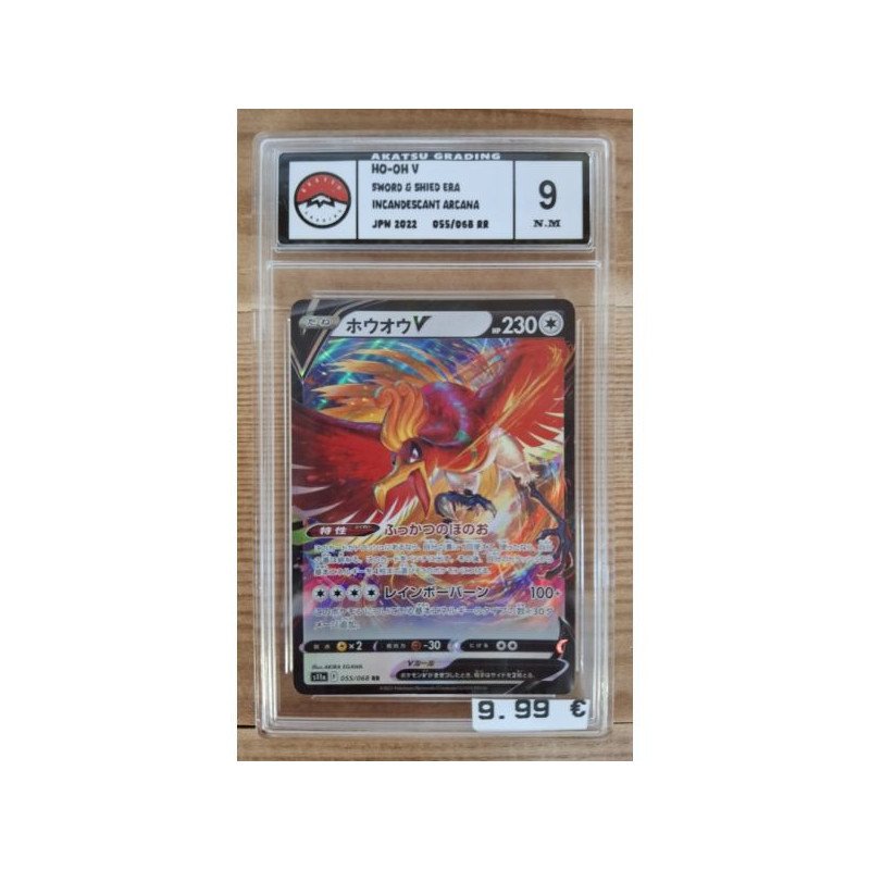 Pokémon - Ho-Oh V Jap (055/068) - Grade 9 Akatsu Grading