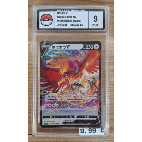 Pokémon - Carte à l'unité - Ho-oh V Jap (055/068) grade 9 Akatsu Grading