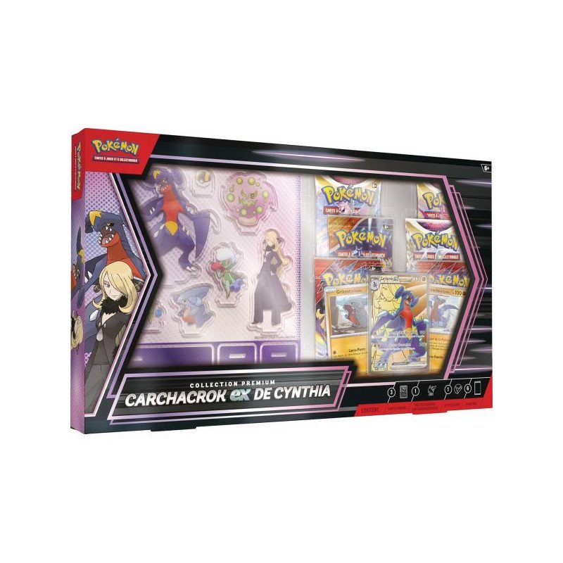 Pokémon - Coffret ex Prénium - Carchacrock ex de Cynthia