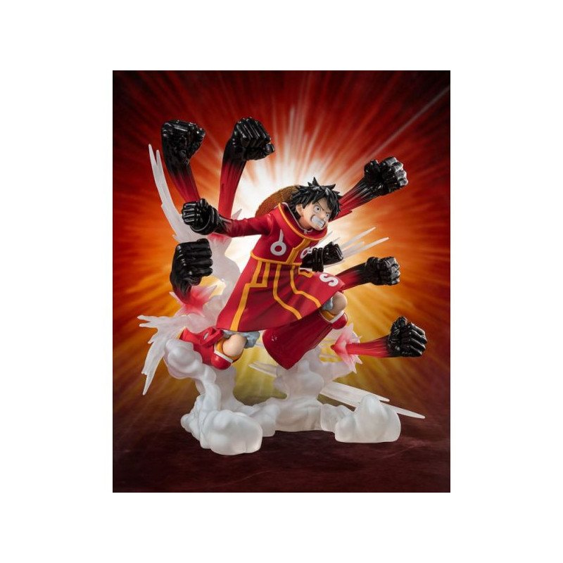 One Piece - Figurine 18 cm - Tamashii Nations : Figuarts Zero - Monkey D. Luffy Gum-gum hawk gatling extra batt