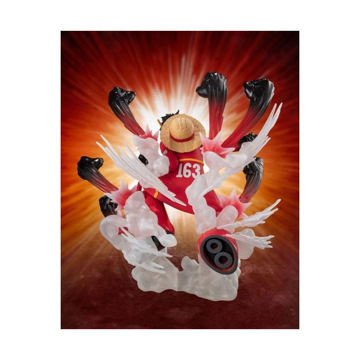 One Piece - Figurine 18 cm - Tamashii Nations : Figuarts Zero - Monkey D. Luffy Gum-gum hawk gatling extra batt