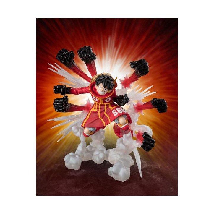 One Piece - Figurine 18 cm - Tamashii Nations : Figuarts Zero - Monkey D. Luffy Gum-gum hawk gatling extra batt