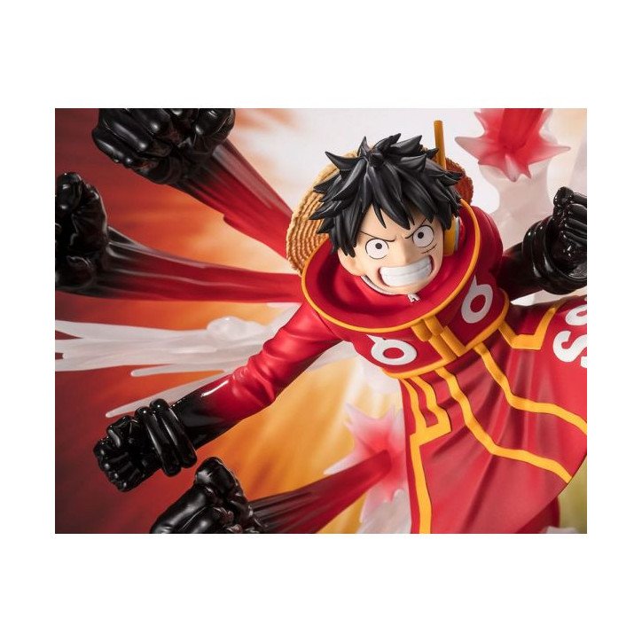 One Piece - Figurine 18 cm - Tamashii Nations : Figuarts Zero - Monkey D. Luffy Gum-gum hawk gatling extra batt