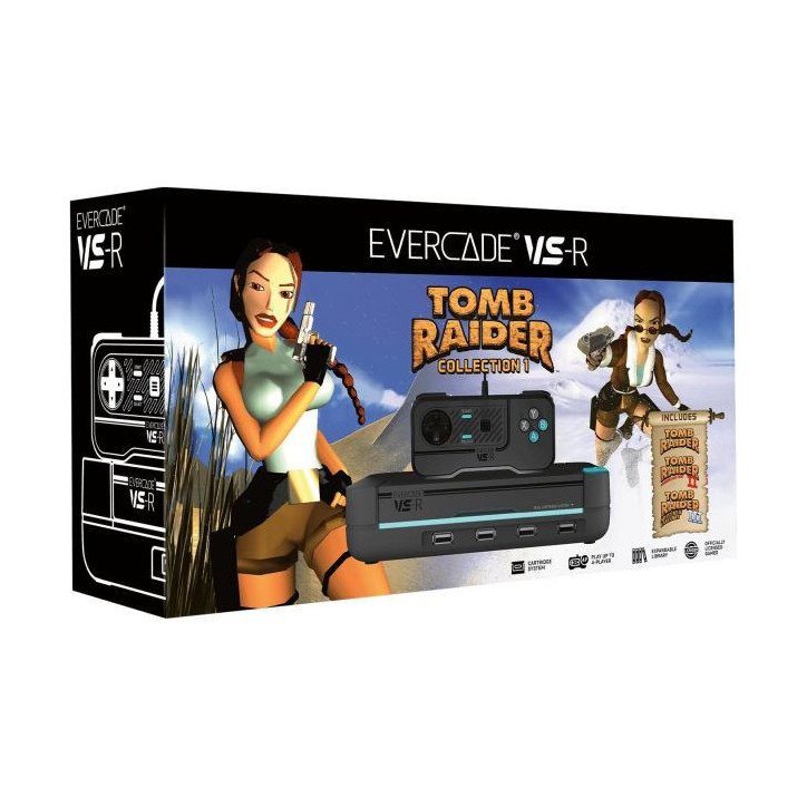 Blaze Evercade VS-R - Console + 1 Manettes + Cartouche incluse Giga Cart Tomb Raider Collection 1 OCC