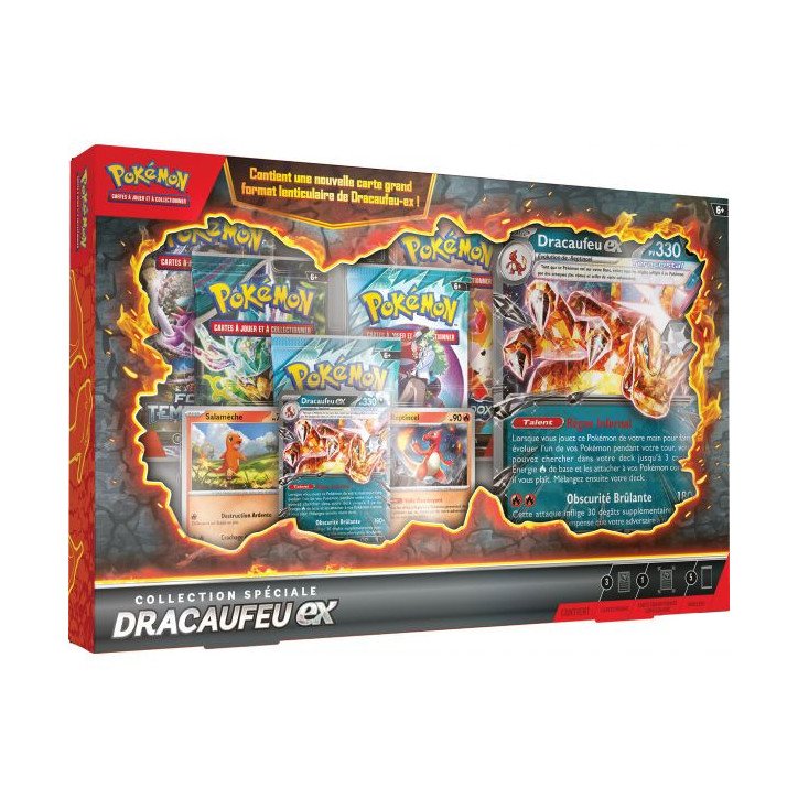 Pokémon - Coffret 5 boosters - Collecion spéciale : Dracaufeu ex (FR)