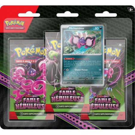 Pokémon - Écarlate et Violet - Pack de 3 boosters - Fable nébuleuse (FR)