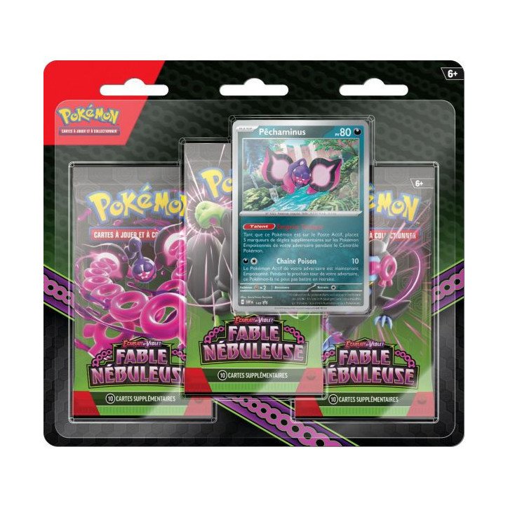 Pokémon - Écarlate et Violet - Pack de 3 boosters - Fable nébuleuse (FR) Pokémon - Écarlate et Violet - Pack de 3 boosters - Fable nébuleuse (FR)