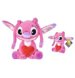 DISNEY - LILO AND STITCH  PELUCHE 25 CM - ANGEL HOLDING HEART