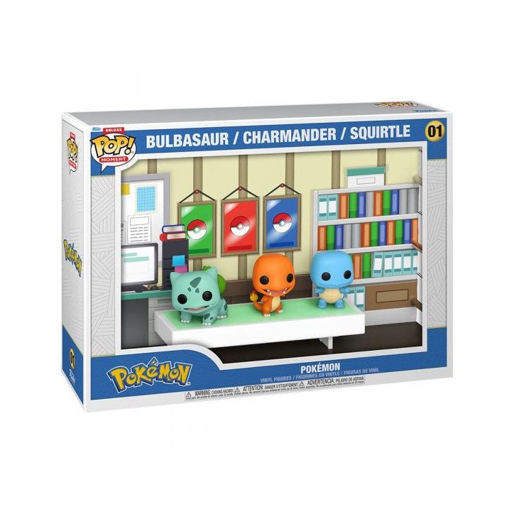 Pokémon - Vinyl figure POP! n° 01 - Deluxe - Bulbasaur / Charmander / Squirtle