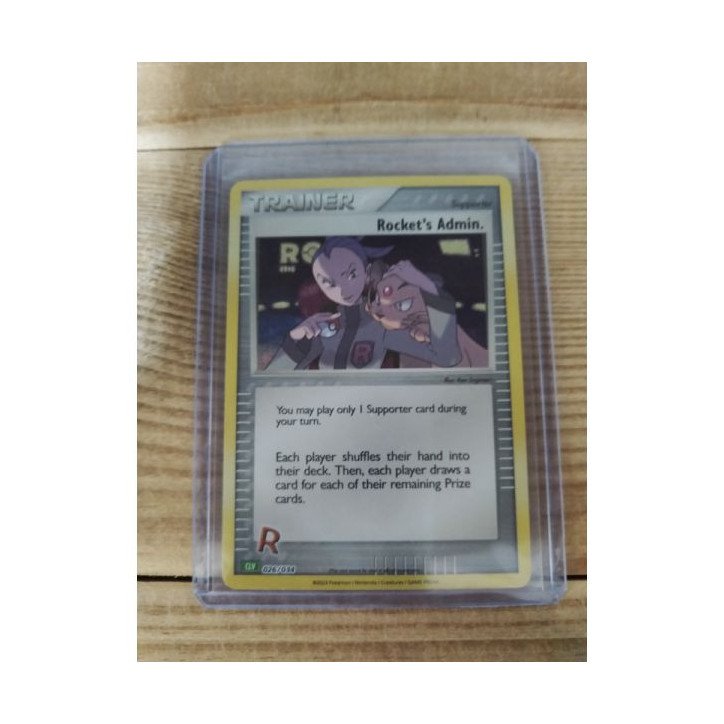 Pokémon - Carte à l'unité - Rocket's Admin Eng (026/034)