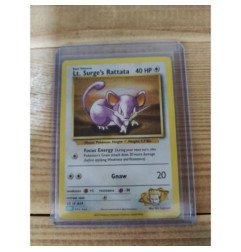 Pokémon - Carte à l'unité - Lt. Surge's Rattata - Holo Eng. (015/034)