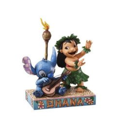 DISNEY - LILO AND STITCH - FIGURINE 18 CM - SHOWCASE COLLECTION - TRADITIONS - LILO & STITCH