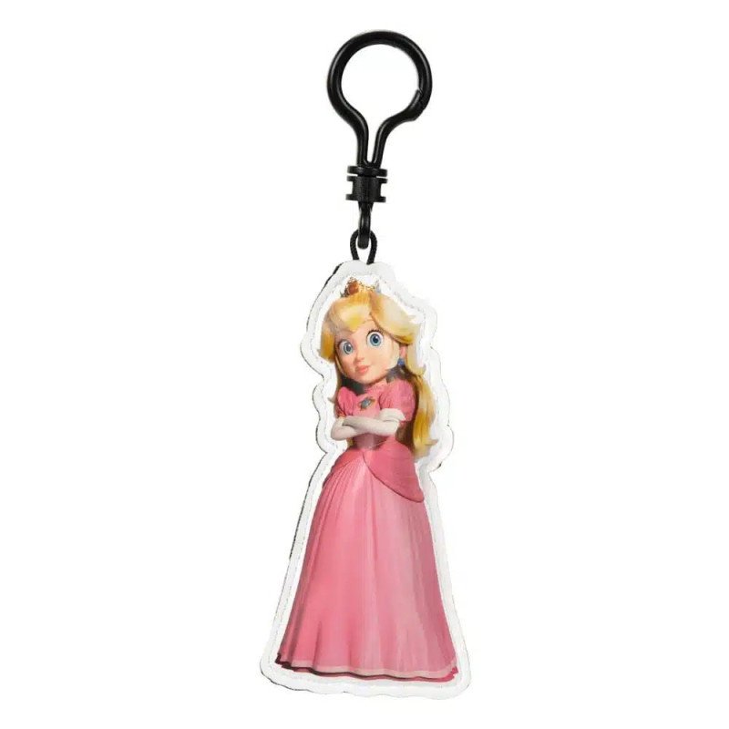SUPER MARIO MOVIE - PORTE CLES PELUCHE 8 CM - PEACH