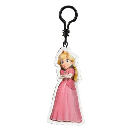 SUPER MARIO MOVIE - PORTE CLES PELUCHE 8 CM - PEACH