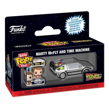 Back to the future - Bitty POP! Rides - Marty McFly and Time Machine