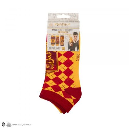 HARRY POTTER - LOT 3 PAIRES DE SOCQUETTES DU 35 AU 45 - GRYFFINDOR
