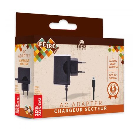 FREAKS AND GEEKS - ALIMENTATION SECTEUR NEW3DSXL/ NEW3DS/ 2DS/ 3DS/ 3DS XL/ DSI/ DSI XL/ DS LITE
