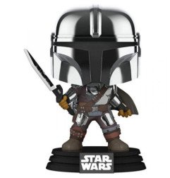Star Wars - The Mandalorian - Bobble-head POP! n° 491 - The Mandalorian with Darksaber (Special edition - GITD)
