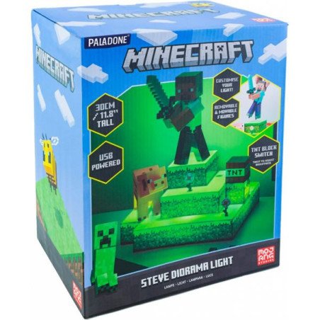 MINECRAFT - LAMPE USB 30 CM - STEVE DIORAMA