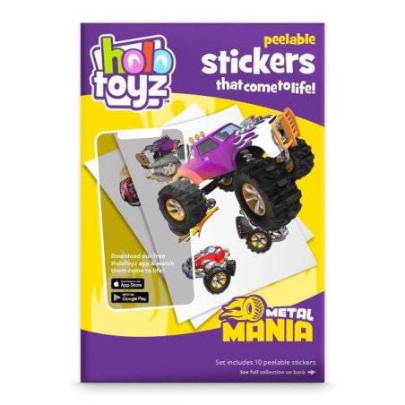 HOLO TOYZ - 10 STICKERS EN R.A. AVEC SON - METAL MANIA