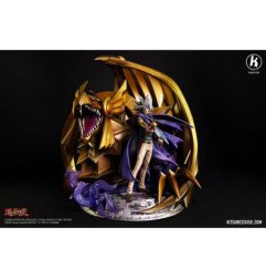 Yu-Gi-Oh! - Figurine en résine 46.2 x 45.7 x 45 - Kitsune Statue - Marik et le dragon ailé de Râ (300 ex)