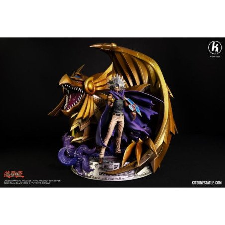 Yu-Gi-Oh! - Figurine en résine 46.2 x 45.7 x 45 - Kitsune Statue - Marik et le dragon ailé de Râ (300 ex)