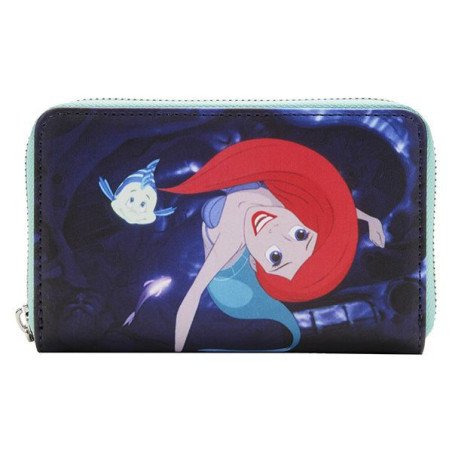 DISNEY - THE LITTLE MERMAID - PORTEFEUILLE - LOUNGEFLY - PRINCESS SCENES SERIES