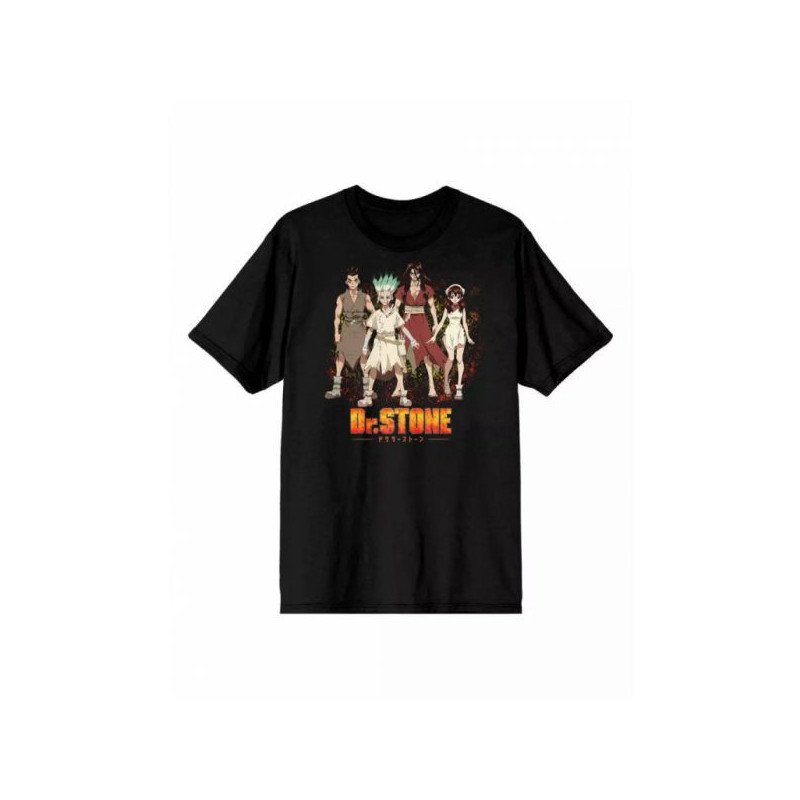 DR STONE - T-SHIRT BLACK - GROUP