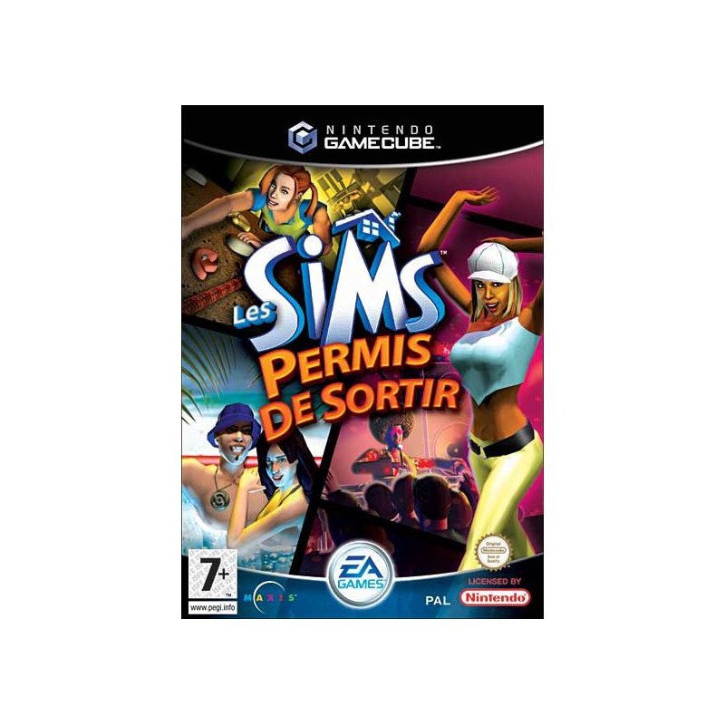 LES SIMS - PERMIS DE SORTIR - GAMECUBE  OCC