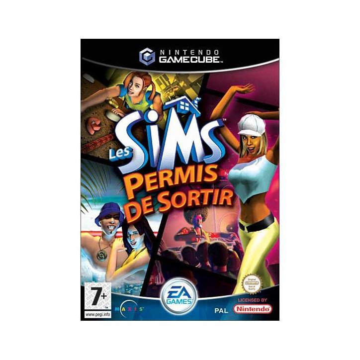 LES SIMS - PERMIS DE SORTIR - GAMECUBE  OCC