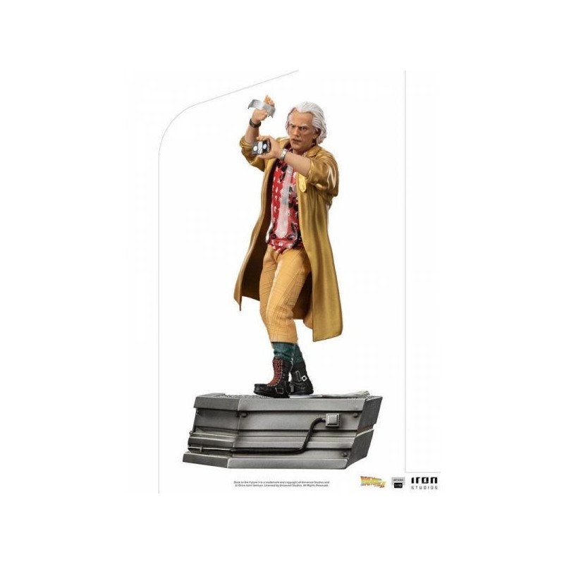 BACK TO THE FUTURE - BACK TO THE FUTURE II - FIGURINE EN RESINE 25 CM - IRON STUDIOS - DOC BROWN