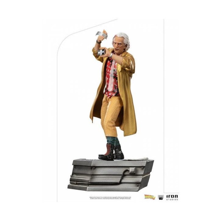 BACK TO THE FUTURE - BACK TO THE FUTURE II - FIGURINE EN RESINE 25 CM - IRON STUDIOS - DOC BROWN