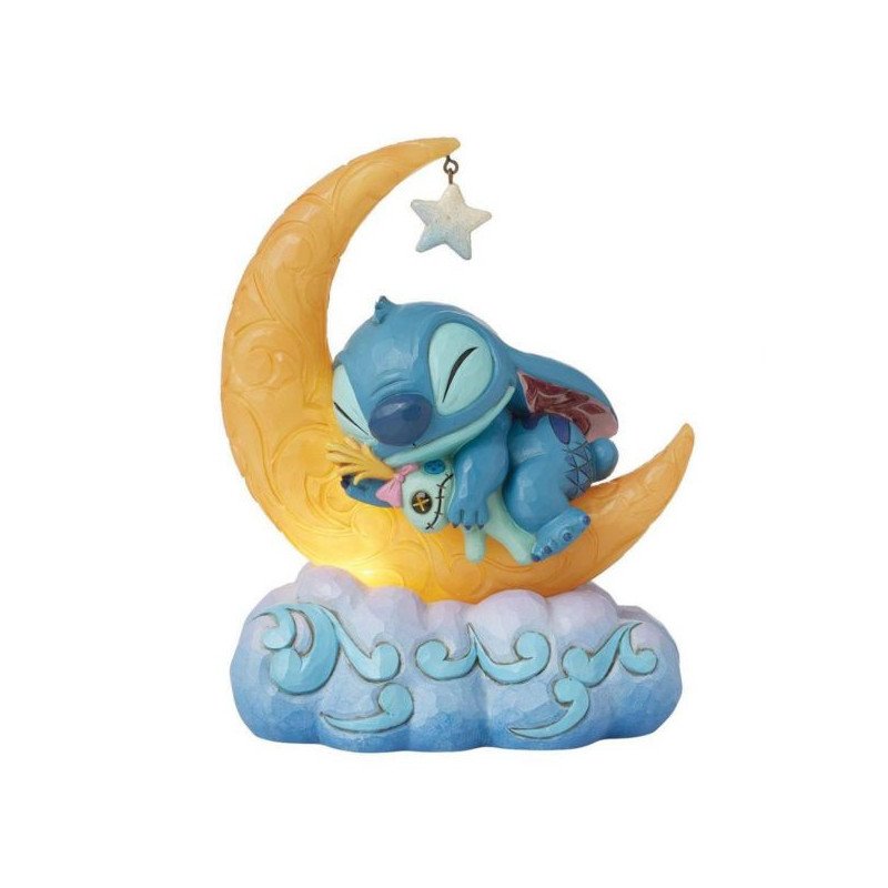 Disney - Lilo & Stitch - Figurine 11.5 cm - Showcase Collection - Traditions - Stitch & Scrump on moon